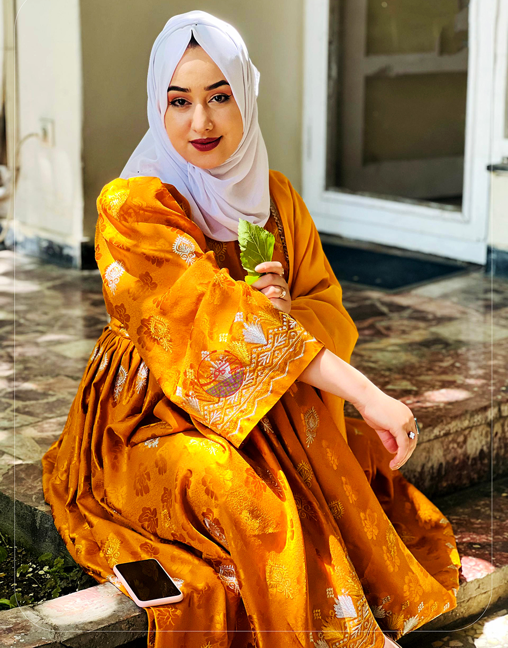 Long Afghan party dress