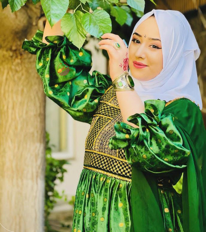 Afghan party long dress