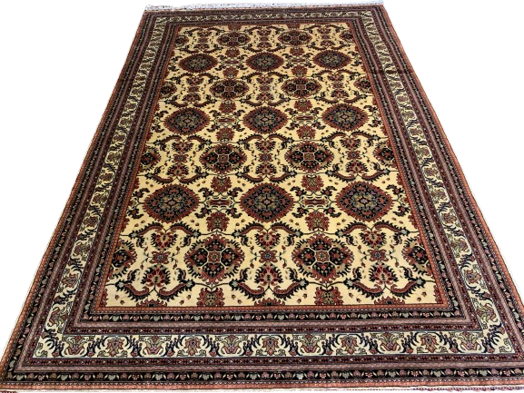 Testing Royal Afghan Heritage Rug – Hand-Woven Tribal Wool Carpe