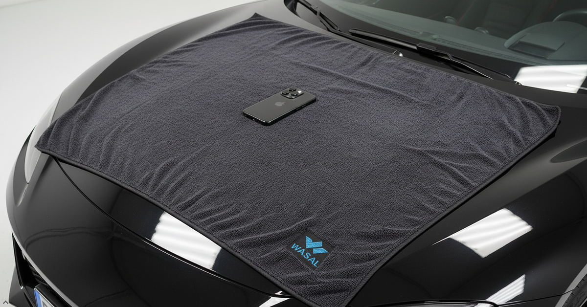 Car Drying Towel - 24" x 36" XL, Popular Pick Among Detailing Pro- 1300 GSM Microfiber Edgeless Twisted Loop Design - 70/30 Blen