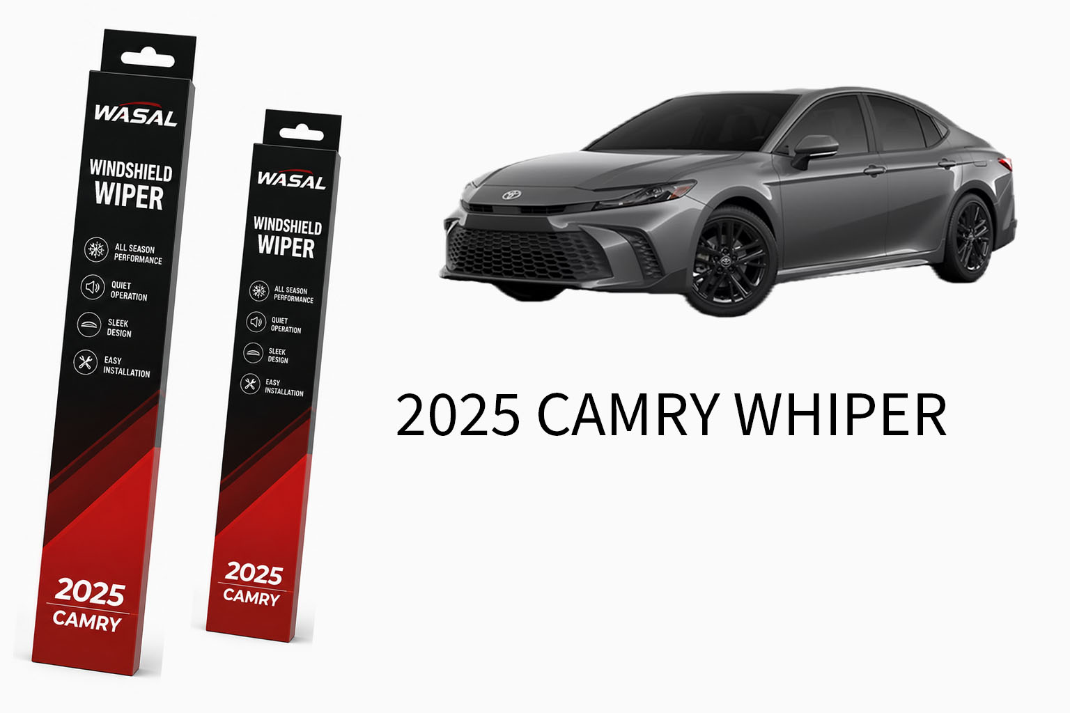 WASAL 2025 Camry Windshield wiper, 20-26 inch